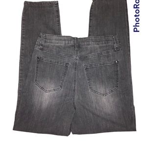 Black and grey, ripped high waisted- fashion nova